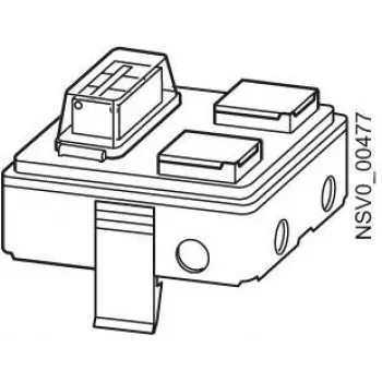SIEMENS BD2-AK1/2SD163FIA avgångsskåp 16A 2x1-polig med säkringslastbrytare (BVP:660870)
