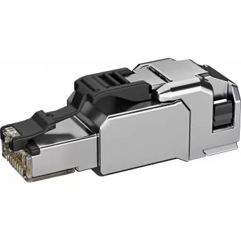 TELEGÄRTNER 100040203 RJ45 Keystone-modul Cat.6A skärmad verktygsfri IDC