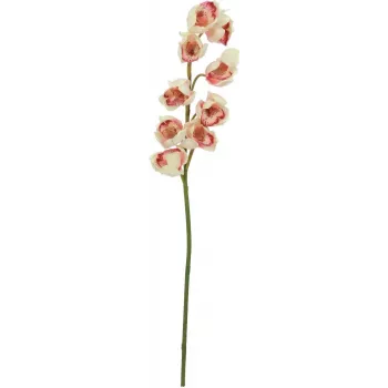 EUROPALMS konstgjord Cymbidium-kvist, krämrosa, 90 cm 82530311