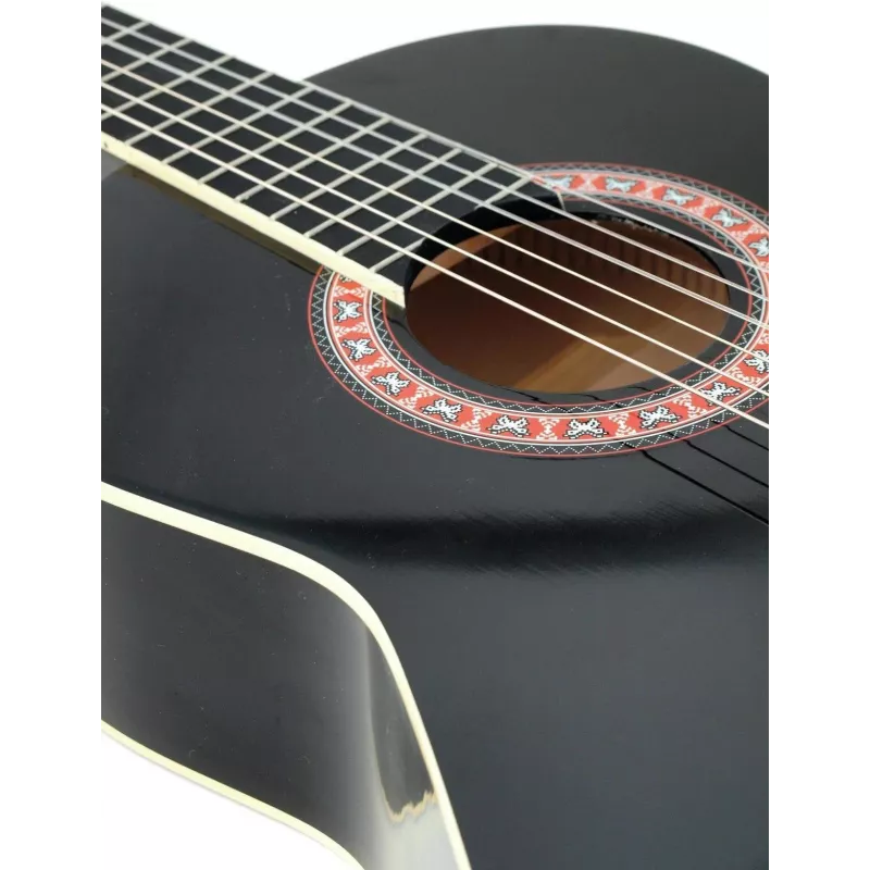 DIMAVERY AC-303 konsertgitarr, svart (26241006)