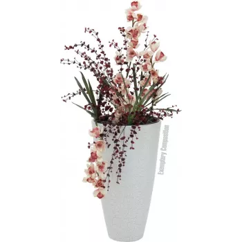 EUROPALMS konstgjort orkidéblad (EVA), grönt, 45 cm 82530574