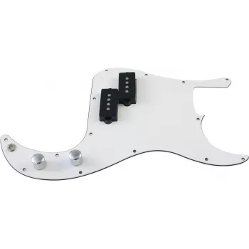 DIMAVERY pickguard för PB elbasmodeller, 3-lagrig svart 26300210