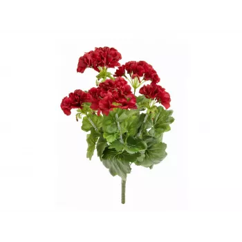 EUROPALMS Konstgjord pelargon, mörkröd, 42 cm 82600112