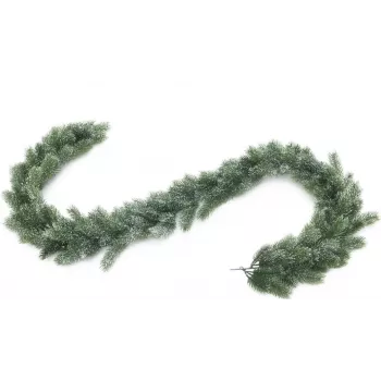EUROPALMS Snötäckt granrisgirlang, PE, 180 cm 83500403