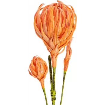 EUROPALMS konstgjord dahlia-kvist (EVA), orange 82530582
