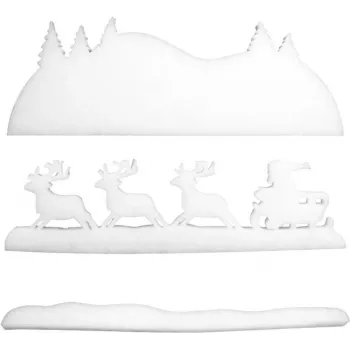 EUROPALMS vinterlandskap snömatta, svårantändlig B1 (83501600)
