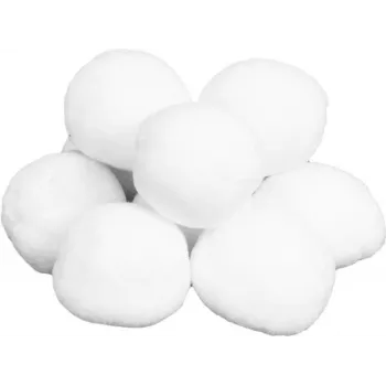 EUROPALMS konstgjorda snöbollar, 7,5 cm, 10-pack (83501650)