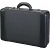 JÜSCHA ALASSIO laptop-dokumentväska med avtagbart laptopfodral, expanderbar, kombinationslås, svart nylon/konstläder (45039)