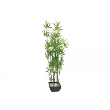 EUROPALMS konstgjord bambu i dekorativ skål, 120 cm 82509261