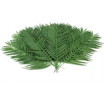 EUROPALMS konstgjorda kokospalmblad, 90 cm, 12 st, grön 82509896