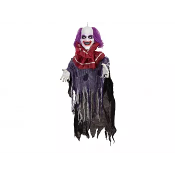 EUROPALMS animerad Halloweenfigur clown Robby, 120 cm 83316147