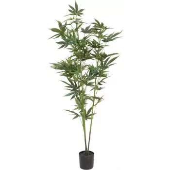 EUROPALMS konstgjord hampa, 120 cm, grön, svart kruka 82506693