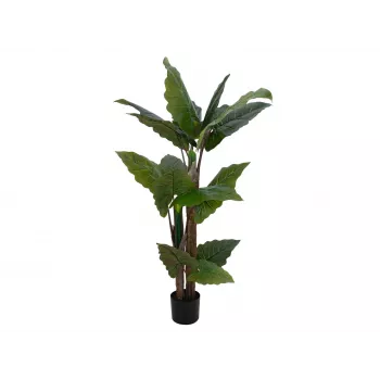 EUROPALMS Alocasia konstväxt, 140 cm, grön, svart kruka 82508464