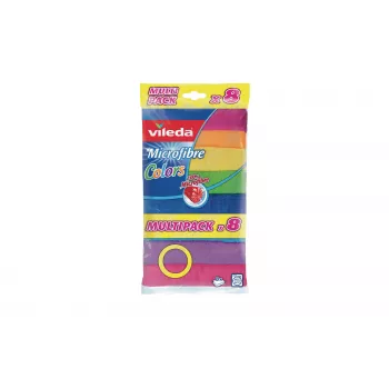 Vileda Colors Maxi Pack mikrofiberdukar, 7 st, 30 x 30 cm, olika färger 6425