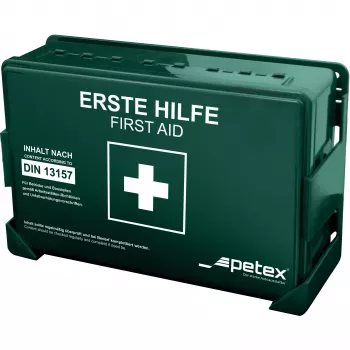 Petex DIN 13157 första hjälpen-låda 270 x 85 x 180 mm grön 43924213