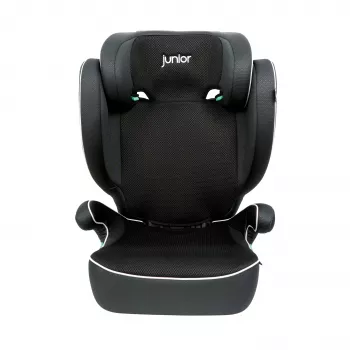 Petex Basic 1500 bilbarnstolsförhöjning svart HDPE ECE R129 i-Size 100-150 cm framåtvänd