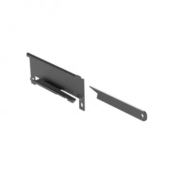 Kindermann väggfäste för CablePort Desk² 60, svart stål 5002000602
