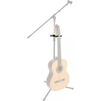 DIMAVERY gitarhållaradapter för mikrofonstativ, svart 26348028