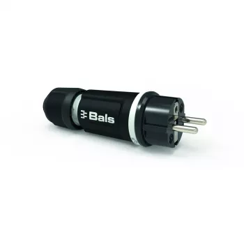 BALS 7371-1 Schuko-kontakt 16A 3p 250V IP54 svart gummi