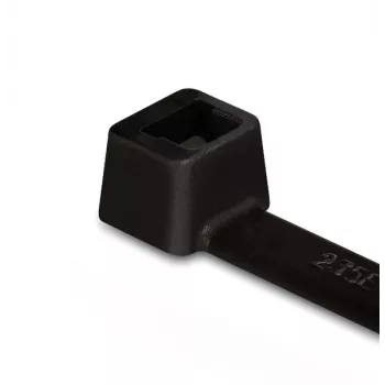 HellermannTyton T30R Cable Tie, 150 x 3.5 mm, PA66, Black, 100 pcs 111-03210