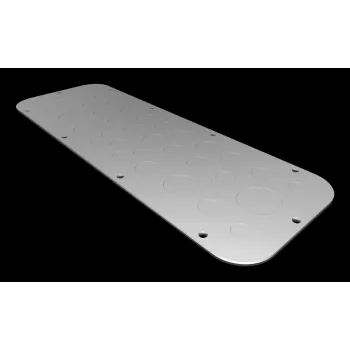 Rittal AX flänsplatta storlek 3, stålplåt, förzinkad, 125 x 50 mm 2573100
