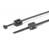 HellermannTyton T50ROSEC5B-PA66HS/PA66HIRHS-BK buntband med julgranfäste, 200 x 4,6 mm, svart, 500 st 150-40581