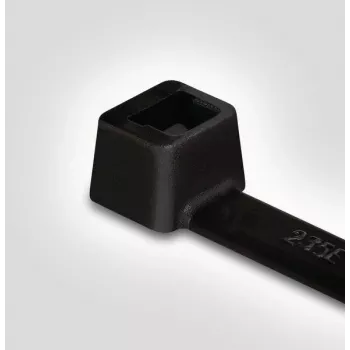 HellermannTyton T18L-HS-BK-C1 buntband, polyamid 6.6, svart, 100 mm x 2,5 mm, 100 st