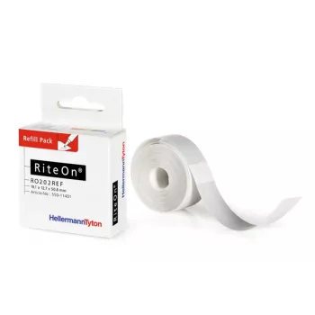 HellermannTyton RiteOn påfyllningspack etiketter vit 100 per ark (550-71401)