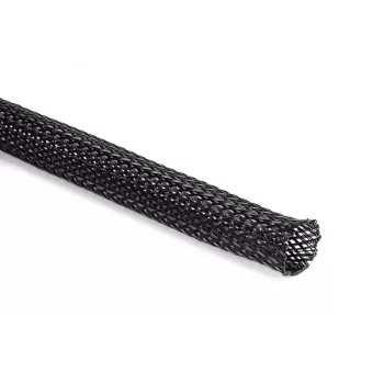 HellermannTyton flätad slang, polyester, svart, 21 mm, 10 m 170-80150