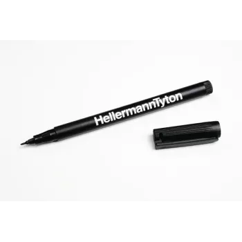 HellermannTyton 500-50820 permanentmarker svart rund spets 2 st