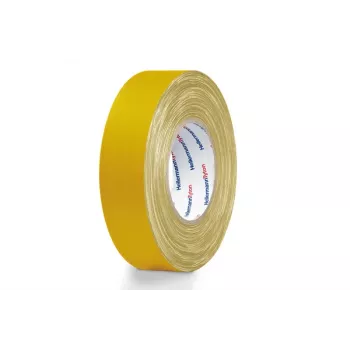 Hellermann Tyton HTAPE-TEX-19x50 gult textilband 19 mm x 50 m 712-00502