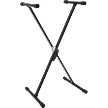 Dimavery SVT-1 keyboardställ X-ram klämlås höjdjusterbart 20 kg bärförmåga svart