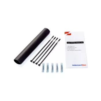 HellermannTyton 380-04004 TF21 värmekrympslang, 2:1, 4,0 mm, svart, 10 m