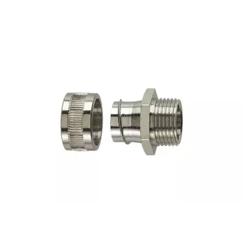 HellermannTyton SC40-FM-M40 förnicklad mässings-anslutningskoppling M40 för 40 mm SC-skyddsslang