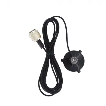 Midland 6678 magnetfot med TNC-anslutning, 4 m RG-58 kabel, svart