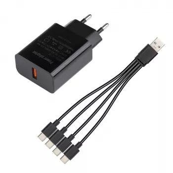 Midland Albrecht 4-faldig USB-laddkabel för Albrecht Multicom 2 (29935)