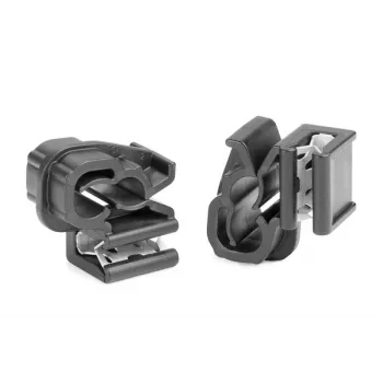 HellermannTyton EdgeClip EC1-3SV-DHC6-7 buntbandsfäste, svart, 100 st 151-04455