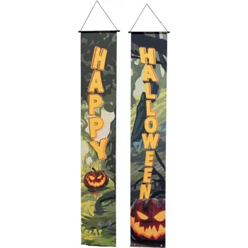 EUROPALMS Halloween-banner, spökskog, 2-set, 30x180 cm (80164207)