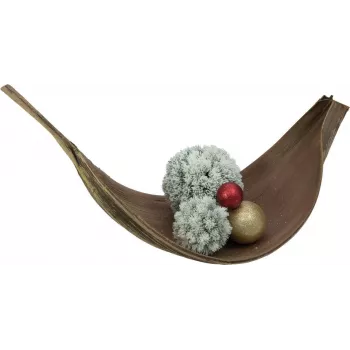 EUROPALMS Pine Ball, Flocked, 30 cm (83500305)