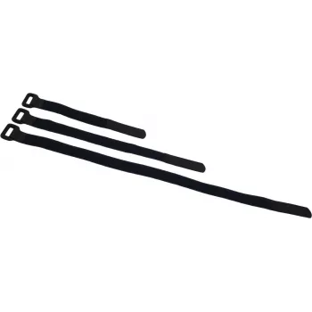 ACCESSORY BS-1 kardborreband för kabel 25 x 195 mm, svart, 10-pack 30006023