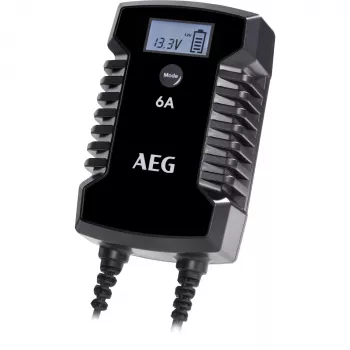 AEG LD6 10617 bilbatteriladdare 6V/12V 3A/6A med LCD-display