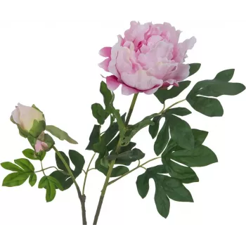 EUROPALMS Premium pionkvist konstgjord växt, rosa, 100 cm 82530220