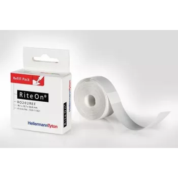 HellermannTyton RO202REF-1401-WH harts-termotransferband, 140 mm x 300 m, vit