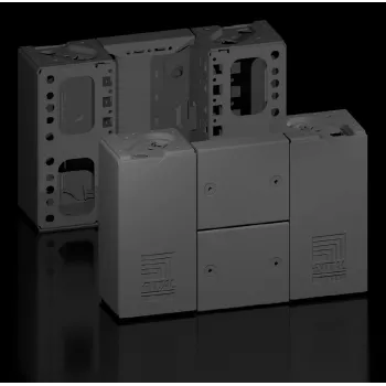 Rittal VX 8660020 sockelhörnstycke med front-/bakpanel, 200 mm höjd