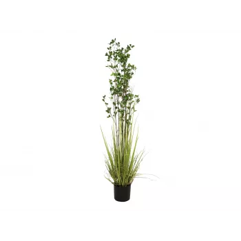 EUROPALMS vintergrön buske med gräs, konstväxt, 182 cm 82600185