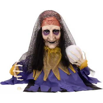 EUROPALMS Halloween animerad spåkvinna figur, 50cm 83316113