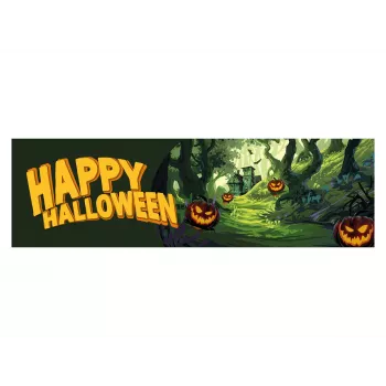 EUROPALMS Halloween-banner, spökskog, 300x90 cm 80164205