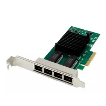 ALLNET PCIe 1G x4 quad-port serveradapter - koppar RJ45 - Intel I350 (ALL0136v2-4-GB-TX/I350T4)