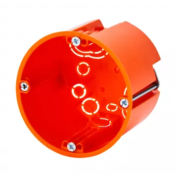 f-tronic HW infälld dosa E117, Ø 68 mm, djup 61 mm, halogenfri, orange 7350165