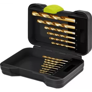 Goobay 77850 HSS metallborrset, 15-delat, 1,5-10 mm, DIN 338, i förvaringslåda
